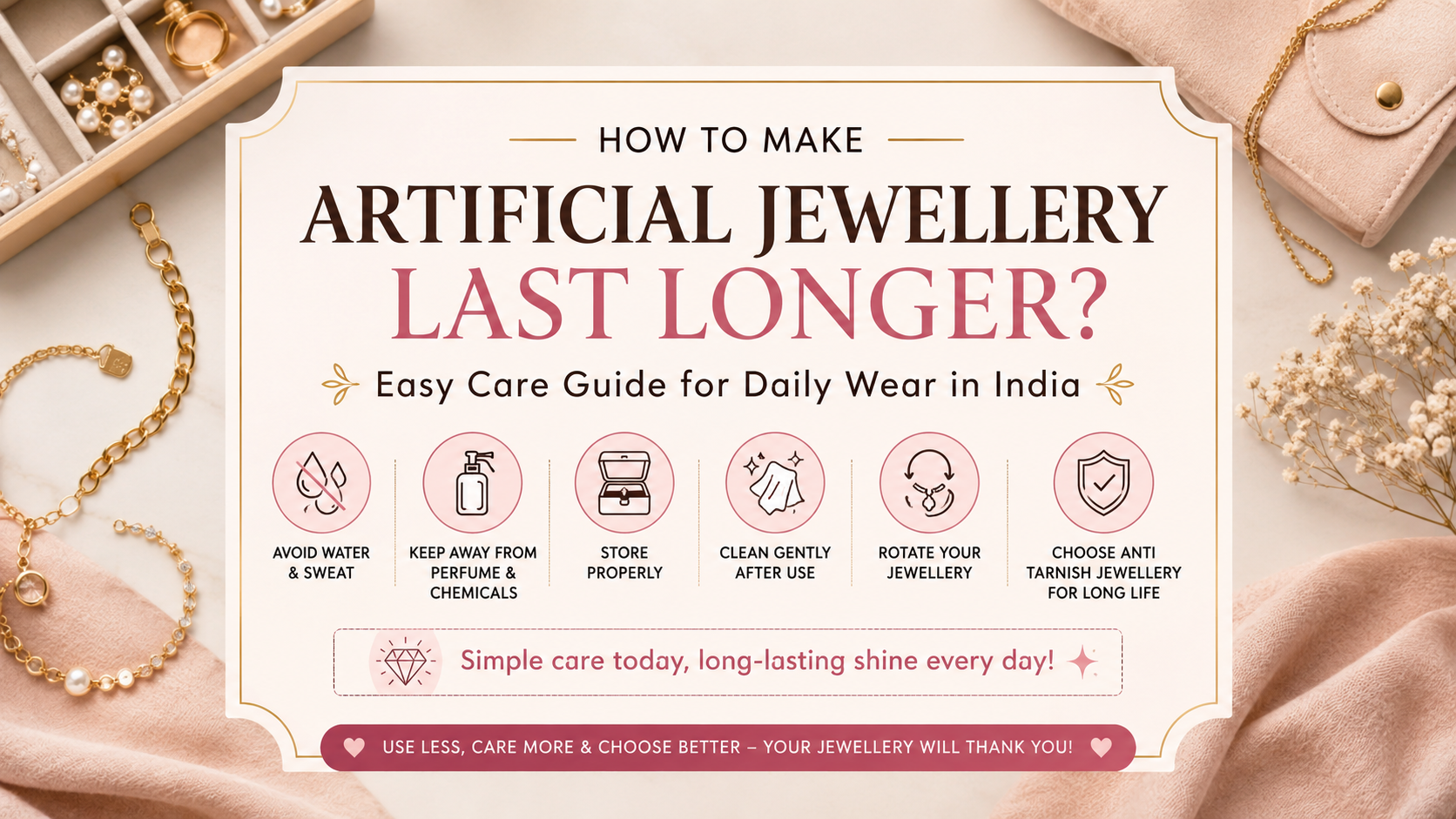 How to Make Artificial Jewellery Last Longer? (Easy Care Guide for Daily Wear in India)
