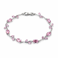 Tulip Bracelet For Girls | Anti Tarnish Stainless Steel Crystal Bracelet