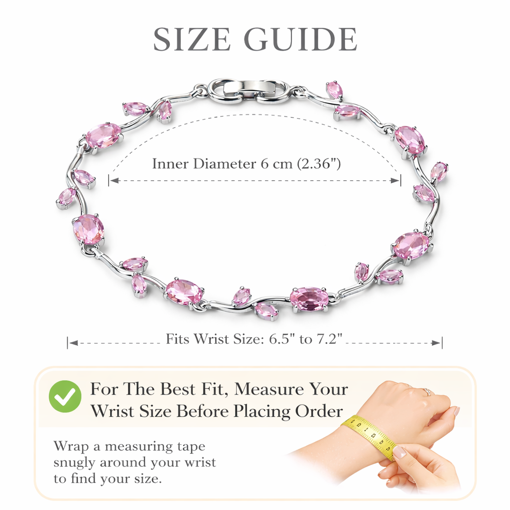 Tulip Bracelet For Girls | Anti Tarnish Stainless Steel Crystal Bracelet