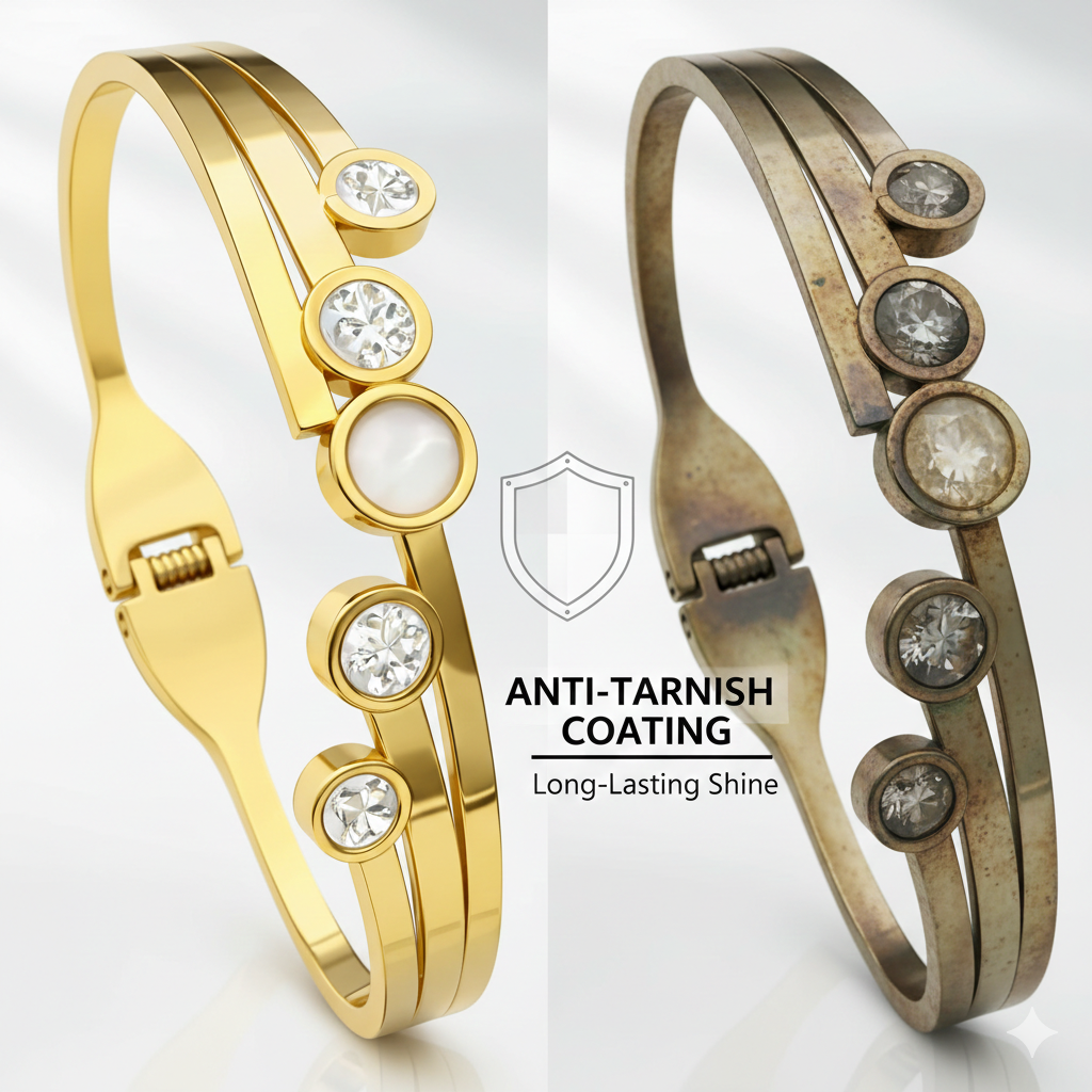 Anti tarnish coating of bracelet