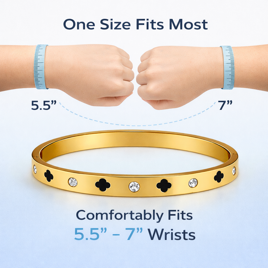 Wrist measurement guide to help choose the right bangle fit