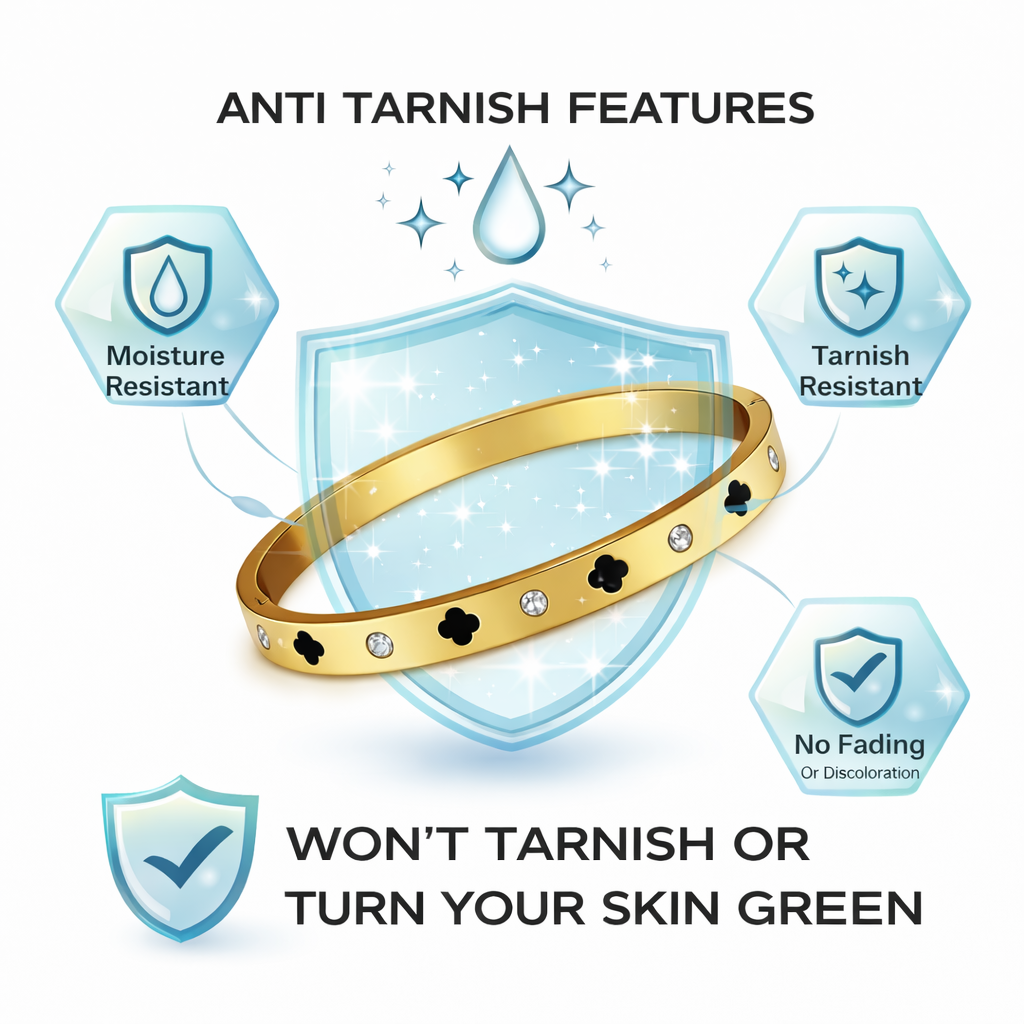 Durable bracelet crafted to resist tarnish and suitable for everyday exposure