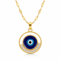 Anti-tarnish evil eye necklace for women by Cosypick Jewels