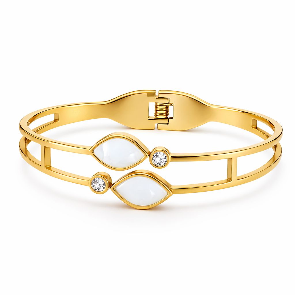 Anti-tarnish marquise-stone bracelet for women by Cosypick Jewels